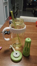 【京东物流】水杯冰霸吸管杯高颜值学生茶水分离大容量杯子 肚肚杯1个-浅绿色 实拍图