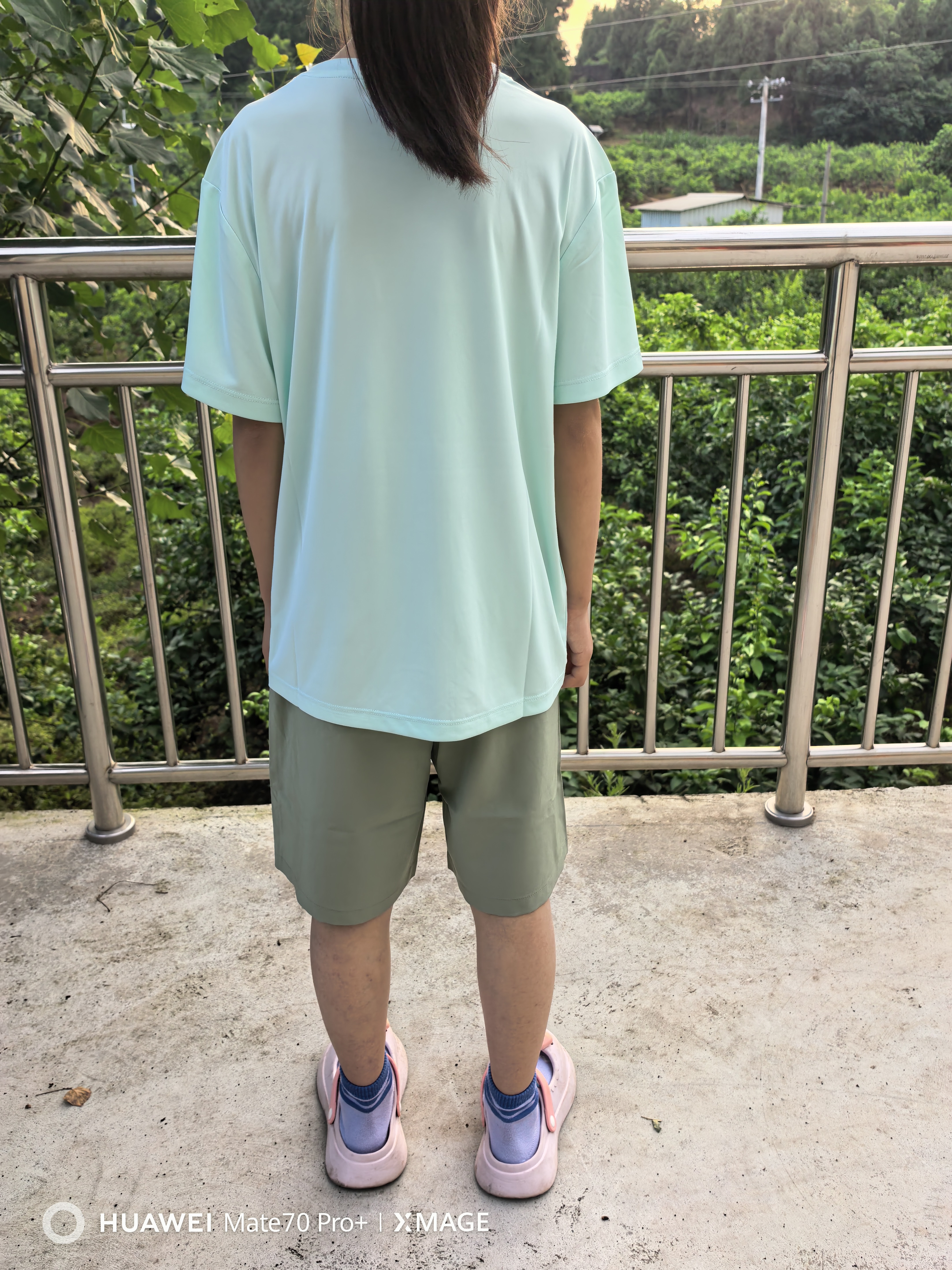 鸿星尔克（ERKE）童装男女童圆领短袖儿童夏季运动针织衫T恤浅冰绿150 实拍图