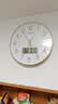 Timess 挂钟电波钟客厅万年历新款钟表日历时钟自动对时挂墙表35cm 实拍图