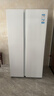海尔（Haier）冰箱620升双开门对开门冰箱风冷无霜一级能效双变频家用大容量白色电冰箱以旧换新 冰雪白+一级双变频+黑金净化抗菌+90°开门悬停 实拍图