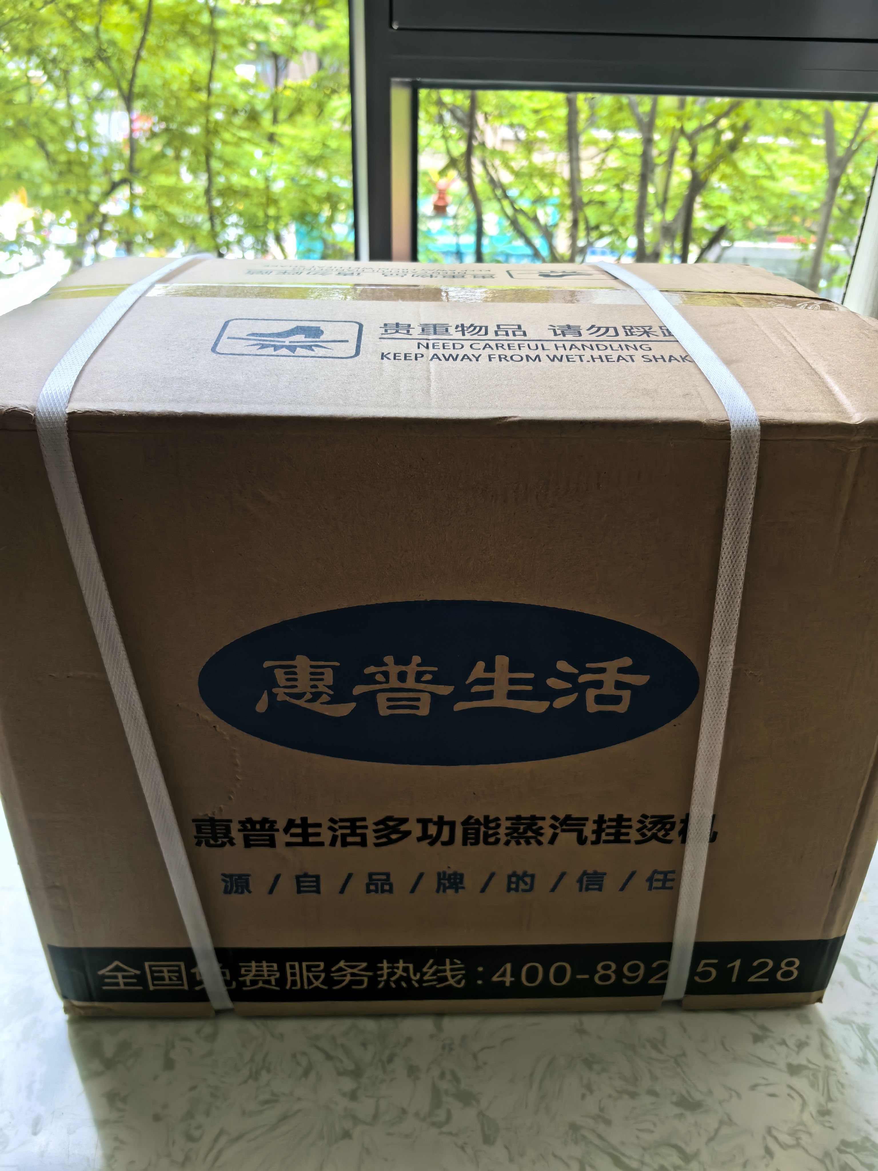【惠浦生活】立式挂烫机家用送礼蒸汽电熨斗熨烫机礼品服装店专用小型手持挂烫平烫二合一团购 蓝色 双杆 豪华款【加烫板】 实拍图