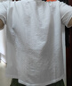 花花公子（PLAYBOY）冰丝短袖T恤男士夏季纯色亚麻运动速干半袖宽松百搭打底衫上衣服t 白色 L (121-140斤) 实拍图