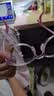 CAPONI日本进口儿童防蓝光辐射眼镜学生玩手机电脑孩子护目镜平光无度数 粉色框-0度防蓝光（98%阻隔蓝光 实拍图