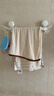 太力免打孔毛巾架杆浴室置物架厕所卫生间墙上浴巾架铝合金吸盘挂架 实拍图