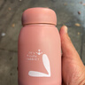 北牧星创意双层塑壳玻璃杯隔热防烫办公室家用玻璃水杯萌萌水杯 萌兔 粉色 实拍图