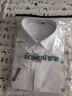 罗蒙（ROMON）纯色商务职业正装男士白衬衫工装外套长袖衬衣男CS108白色3XL 实拍图