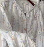 婧麒（JOYNCLEON）月子服夏薄款竹棉孕妇睡衣产后哺乳待产胸垫家居服 蓝L Jyz157092 实拍图