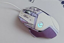 罗技（G） G502 HERO主宰者 有线鼠标 游戏鼠标  g502hero  可配重HERO引擎 礼盒送男友 RGB炫彩灯光 G502H-星河紫+鼠标垫+防滑贴 实拍图