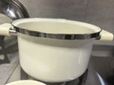 小熊（Bear）微压汤锅 搪瓷珐琅釉汤锅家用炖锅焖煮锅6L燃气灶通用JG061-P01 实拍图