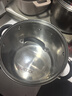 美厨（MAXCOOK）汤锅304不锈钢 复底高汤锅24cm 燃气电磁炉通用可进洗碗机 MCH-24 实拍图