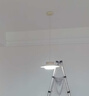 一格照明原木餐厅吊灯中古奶油风LED餐桌灯2025新款饭厅吧台广东中山灯具 全光谱_奶油白_35CM三色变光 实拍图