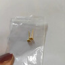 BJYLS999足银玫瑰花耳钉女养耳洞耳线耳环不易过敏免摘纯银耳饰送女友 999足银玫瑰花金色 一对（耳钉款） 实拍图