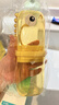易旅（Etravel）旅行便捷儿童漱口杯刷牙杯牙刷杯子宝宝洗漱杯套装空杯 柠檬黄 实拍图