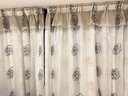 铭聚布艺（MINGJU）遮光成品窗帘布遮阳帘双面雪尼尔珍珠奶白挂钩式2.4*1.75高1片 实拍图