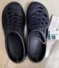 迪卡侬（DECATHLON）游泳男士凉鞋沙滩拖鞋洞洞鞋外穿NABD2027999深蓝色网格款41码 实拍图