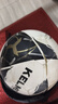 卡尔美（KELME）足球5号比赛训练中考体育学生4号机缝耐磨专用球 黑金 实拍图