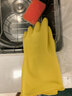 帮手仕 乳胶手套5双 100g加厚防水防油胶皮清洁洗碗劳保防护 大号 实拍图