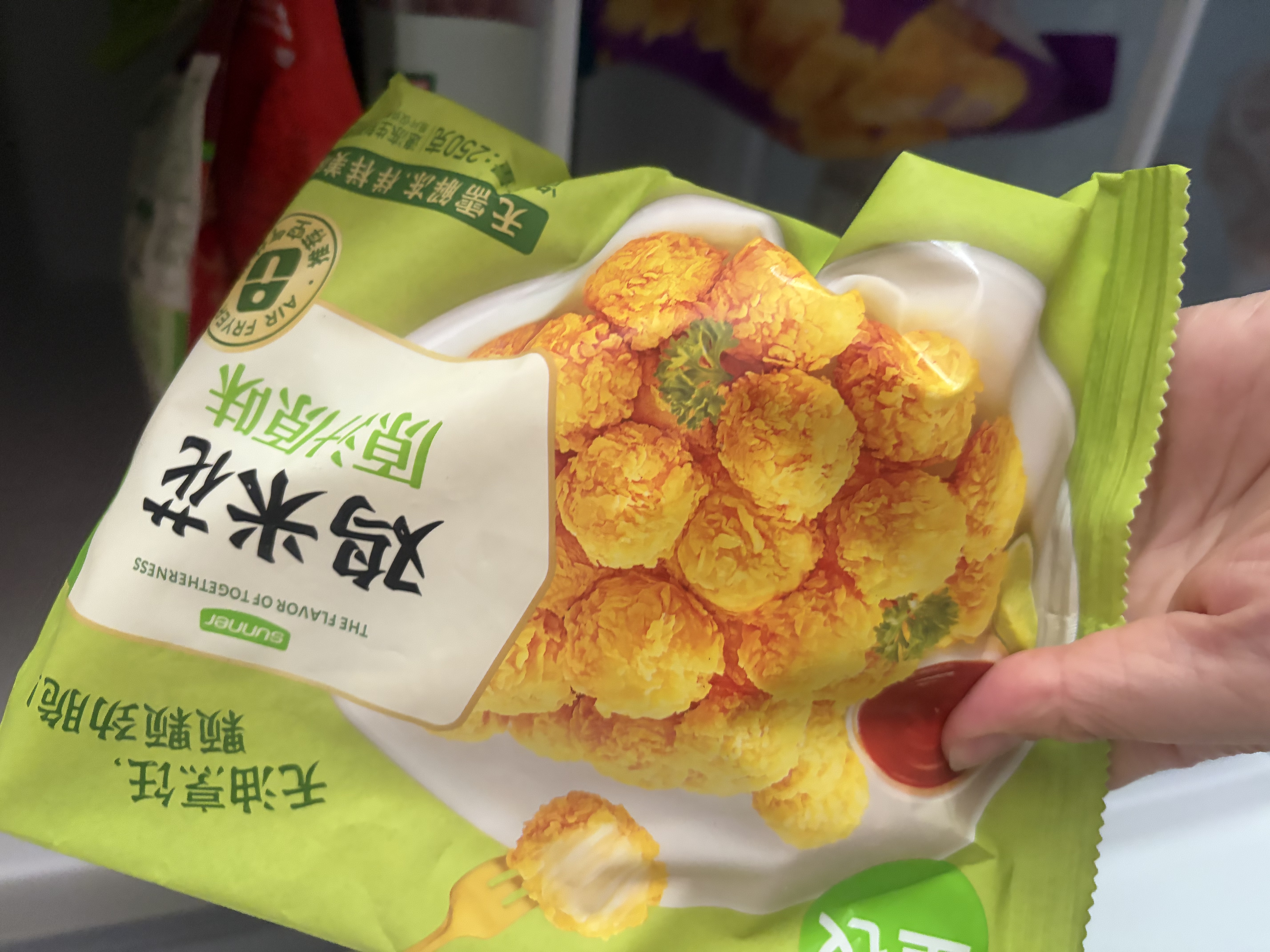 圣农 脆皮炸鸡大鸡腿嘟嘟翅炸翅空气炸锅食材半成品 奶酪鸡块1包 250g 实拍图