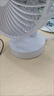 小 米（MI）适用桌面风扇26年新款空气循环扇usb静音办公宿舍风扇学生床上用电风扇便携款制冷空调 插电睡眠风扇【七叶大扇面/90°调节仰角】0mAh 四挡风速调节 实拍图