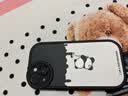 霸时代 适用 iPhone14手机壳苹果14保护套硅胶软壳防摔镜头全包小羊皮外壳女男款黑色粉刷熊 实拍图