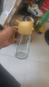 【喷倒两用】玻璃喷油壶瓶空气炸锅厨房家用雾化喷油瓶油罐调料 【耐热玻璃】黄色 470ml 实拍图