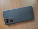 毕亚兹适用opporeno7手机壳 Reno7液态保护套 全包防摔超轻薄植绒内衬散热液态磨砂软壳简约 JK110黑 实拍图