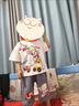 G.duck小黄鸭联名儿童奥特曼衣服套装男童夏装宝宝短袖t恤牛仔裤两件套 白色套装 110 尺码4~5岁【100-110cm】 晒单实拍图