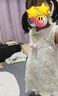 La Chapelle拉夏贝尔女童连衣裙2026新品洋气儿童夏装公主裙宝宝夏季无袖裙子 米色 送帽子 120 建议身高111-120cm 实拍图