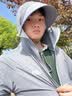 京东京造轻量透气防晒衣男女同款薄外套防晒服防紫外线夏季皮肤衣松绿2XL 实拍图