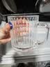 乐美雅玻璃杯带把手茶杯钢化玻璃咖啡杯高颜值大容量条纹杯500ml*2 实拍图
