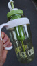 【京东物流】水杯冰霸吸管杯高颜值学生茶水分离大容量杯子 肚肚杯1个-浅绿色 实拍图