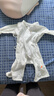 贝瑞加（Babyprints）婴儿连体衣2件装新生儿纯棉内衣长袖四季爬服宝宝哈衣薄款 白黄59 实拍图