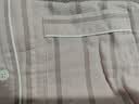 MUJI女式 无侧缝双层纱织 睡衣家居服套装纯棉26新款粉红色条纹6A S 实拍图