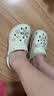 卡骆驰（CROCS）白鹿同款云朵洞洞鞋|206750 骨白色-2Y2 40(260mm) 实拍图