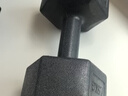 华亚（HUAYA） 哑铃环保包胶六角手铃男士家用健身器材 5KG 一对（2.5KG*2只） 实拍图