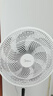 美的（Midea）【飓风节能】七叶柔风立式电风扇/家用轻音落地扇/台式小型风扇/大风力遥控定时摇头风扇 SAH35BSJ 实拍图