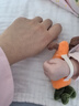 IMOMOTO新生儿胡萝卜手握圈安抚玩偶可入口抓握防惊跳哄睡钻石绒公仔 蘑菇+萝卜【两只装】 【手握防惊跳 安抚哄睡】 实拍图