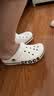 卡骆驰（CROCS）贝雅卡骆班洞洞鞋|205089 白/深蓝-126   36 /37(220mm)   实拍图