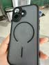 弘卓【官版同款】适用苹果17手机壳iphone17保护套肤感磁吸磨砂全包防摔轻薄散热硅胶壳 雾砂黑 实拍图