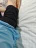 德玛纳【180G索罗娜】夏季时髦撞色线装饰打底衫灯笼袖宽松女式t恤 实拍图