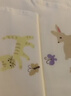 全棉时代婴儿隔汗巾纱布吸汗儿童开学幼儿园宝宝纯棉垫背小猫小鹿小鸟3条 实拍图