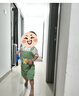 欢喜小熊男童衬衫夏季儿童纯棉短袖背带裤套装宝宝薄款童装 实拍图