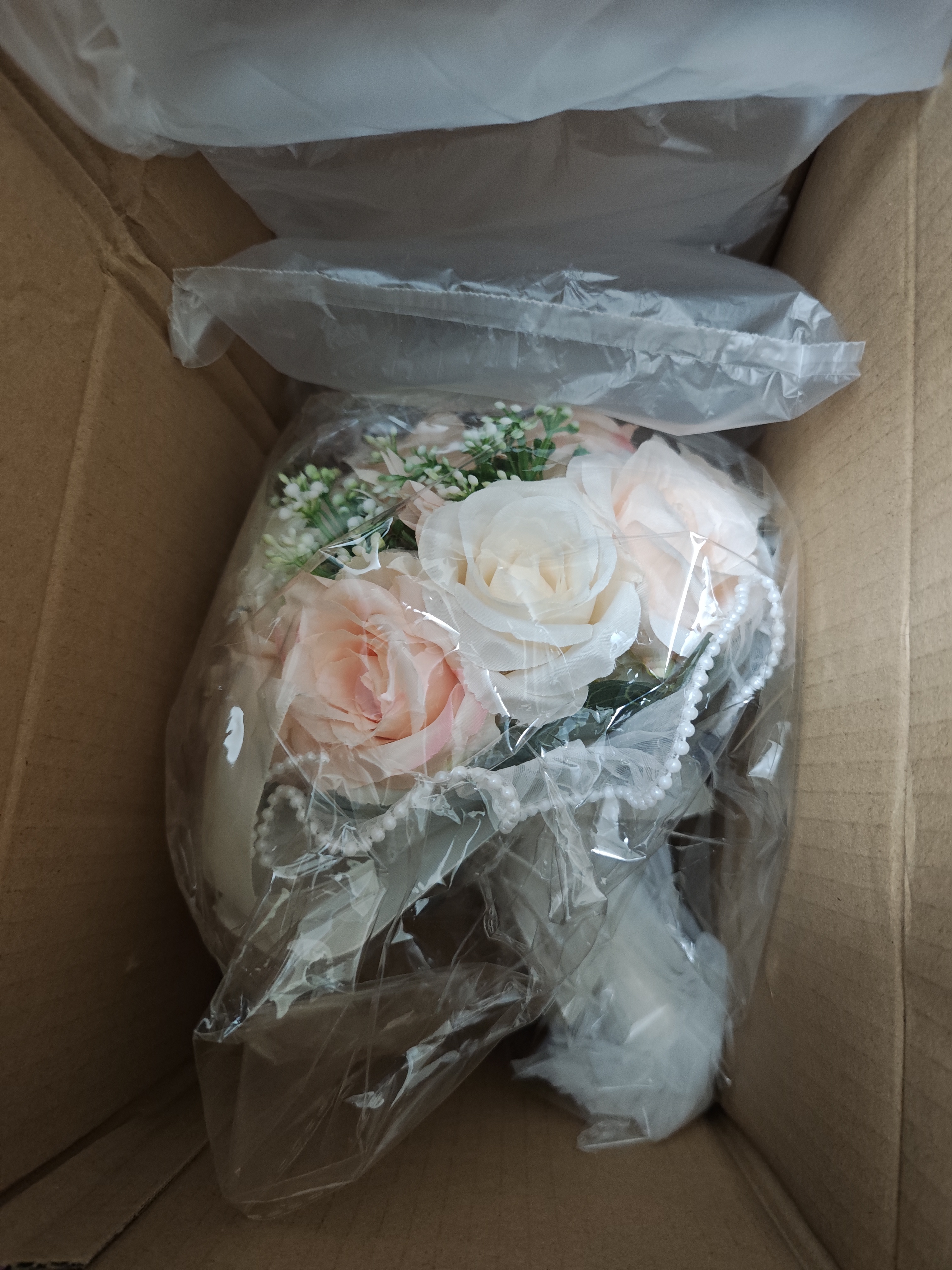 餐将军 新娘手捧花结婚订婚求婚领证婚礼婚纱摄影拍照道具闺蜜伴手礼物 实拍图