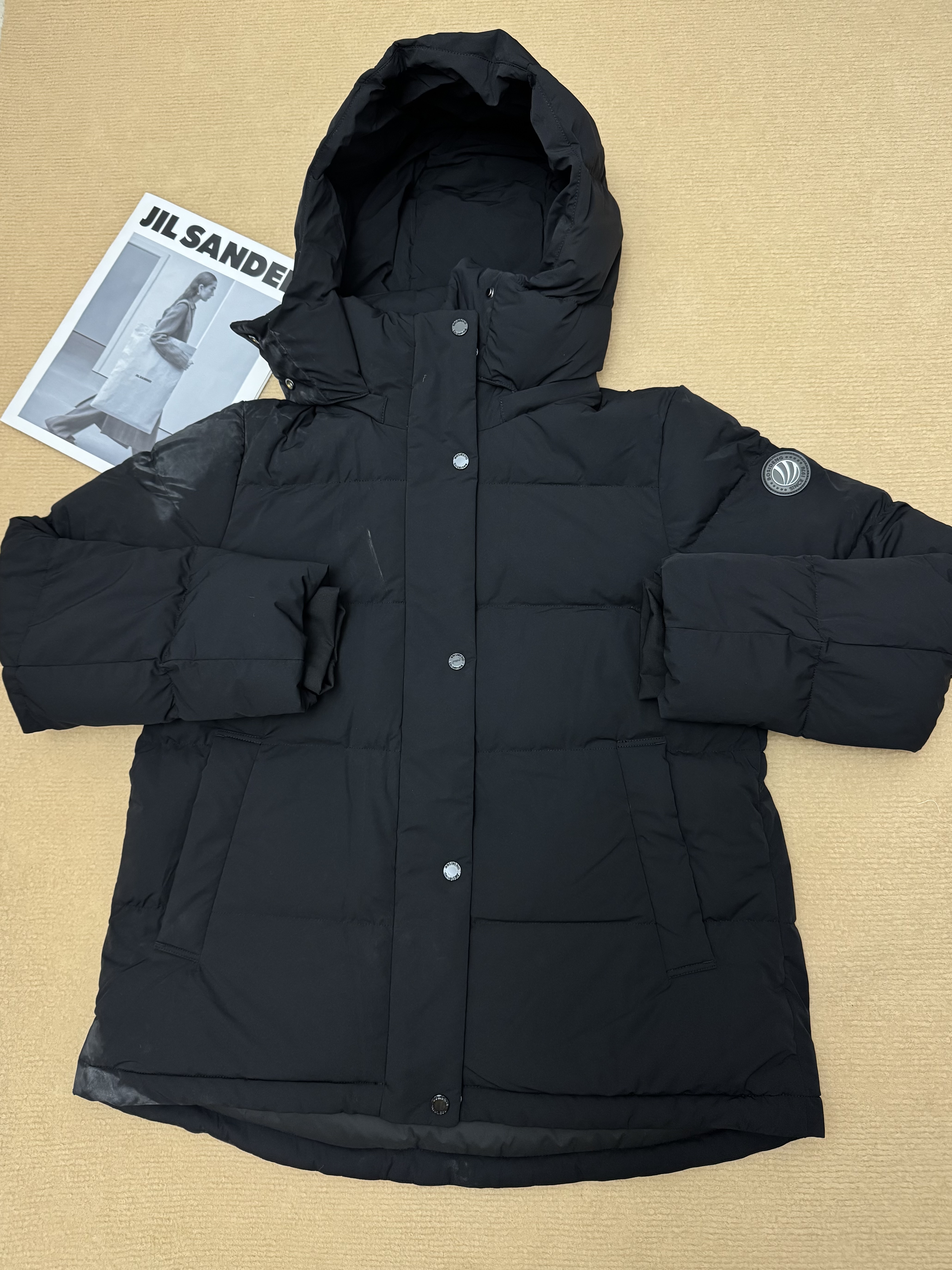 波司登冬羽绒服女士修身短款休闲加厚脱卸帽立领休闲百搭外套 实拍图