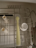 babycare儿童硅胶软勺宝宝碗勺餐具软头勺婴儿勺子长柄弯头勺吃饭勺子 【新款】拉文迪青+威利特粉 实拍图
