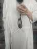 MUJI女式 轻盈 平纹套头连衣裙女装裙子长裙 26年春季连身裙 BC2QXC6S 米白色条纹 XL (165/92A) 实拍图
