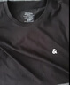 杰克·琼斯（JACK&JONES）26年男装四季打底T恤男士凉感透气多色情侣款短袖t恤水洗不易走形 E43黑色 第二批 L 180 实拍图