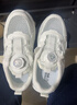 回力（Warrior）儿童跑步鞋透气网面凉鞋旋钮扣夏季小白鞋 WZ(CL)-0679-1 白色 33 实拍图