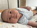 优衣库婴幼儿网眼包臀衣/短袖/1件装宝宝衣服连体衣481772 63 天蓝色 60cm 实拍图