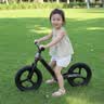 凤凰（Phoenix）儿童平衡车1-2-3-6-8岁幼儿宝宝学步滑步男女孩发光减震竞速礼物 【尼龙车身】曜黑色-灯光减震款（含护具头盔） 12寸 实拍图